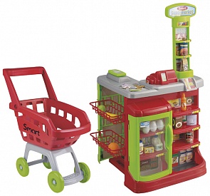 Супермаркет с тележкой, 17 предметов (Halsall Toys International, 1680622.00)